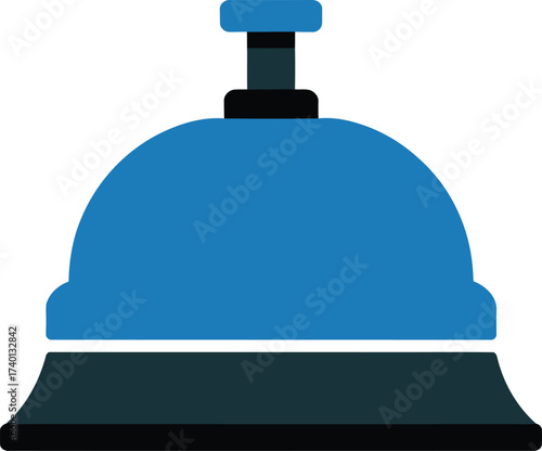  Assistance Counter Ring Bell Illustration