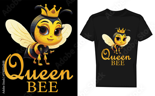 Elegant queen bee crown silhouette for women girls moms wives daughters and honeybee enthusiasts
