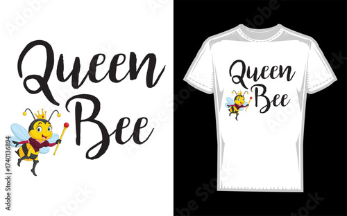 Cute queen bee and beehive silhouette for beekeeping enthusiasts and sweet gifts