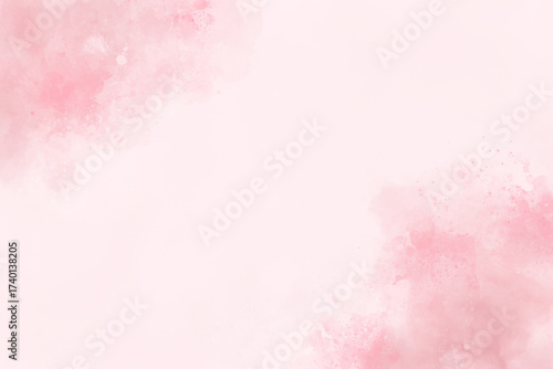 Abstract pink watercolor background. Texture paper. Digital art painting.