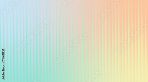 Soft pastel gradient background with subtle vertical ribbed lines transitioning from cool blue to warm orange hues.