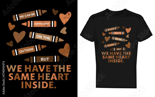 Heart silhouette celebrating black history month with african american heritage and culture a powerful symbol of unity and pride