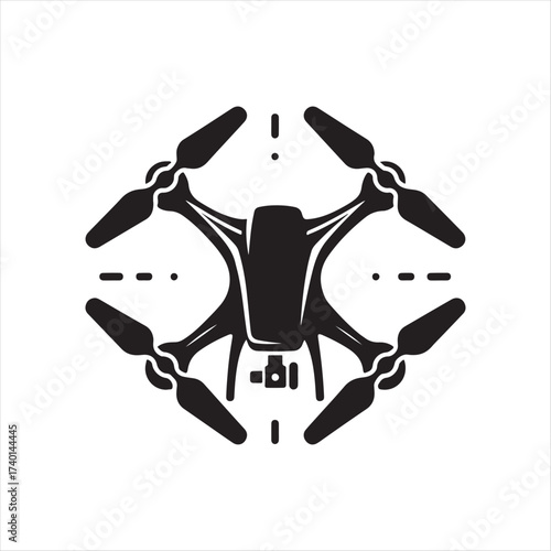 drone vector silhouette sketch art idea design collection