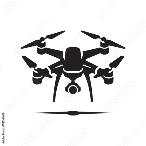 drone vector silhouette sketch art idea design collection