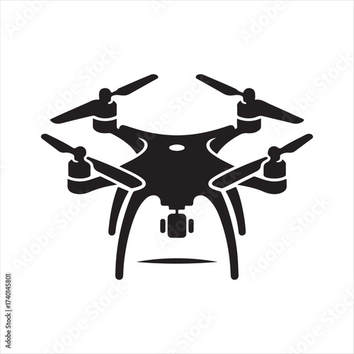 drone vector silhouette sketch art idea design collection