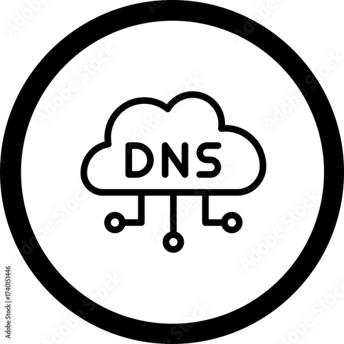 DNS Vector Icon Design