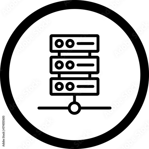 Proxy Server Vector Icon Design