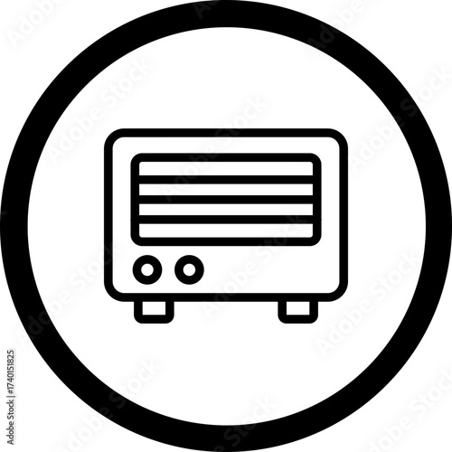 Heater Vector Icon Design