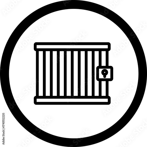 Jail Vector Icon Design