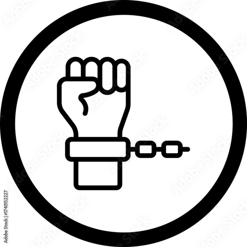 Slave Vector Icon Design