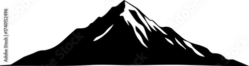 Detailed Mountain Texture in Black and White