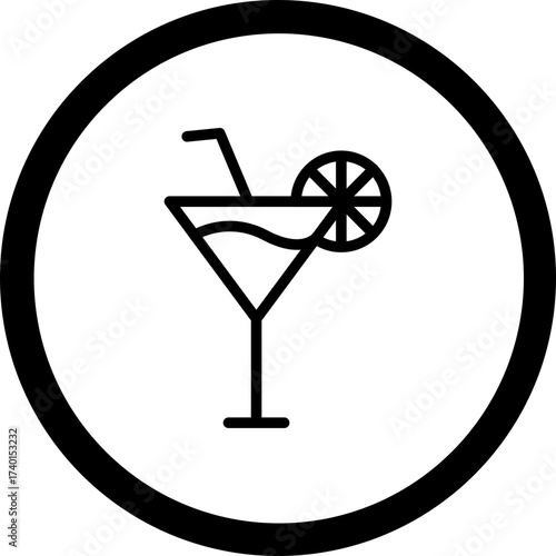 Margarita Glass Vector Icon Design