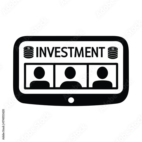 Strategic financial investment in human capital displayed on a digital screen, symbolizing growth potential