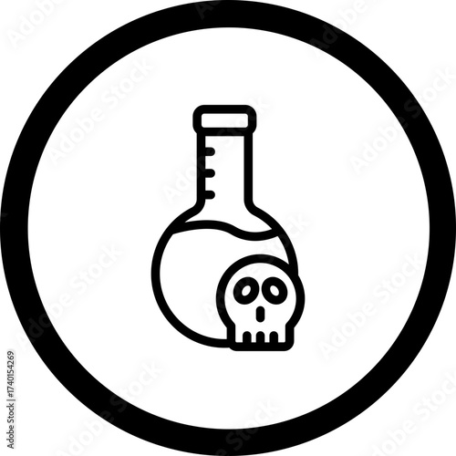 Poison Vector Icon Design