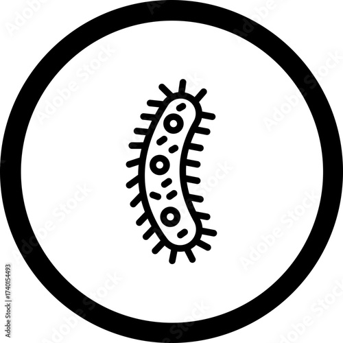 Bacteria Vector Icon Design
