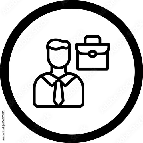 Businessman Vector Icon Design