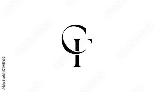 CF initial letters, monogram logo