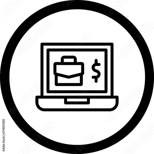 Online Business Vector Icon Design