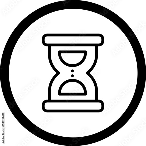 Hourglass Vector Icon Design