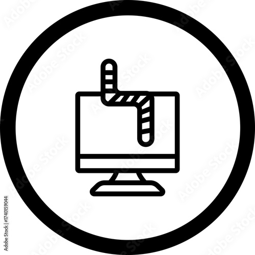 Worm Vector Icon Design