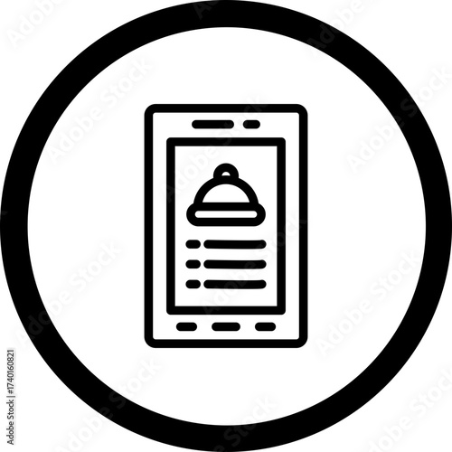 Order Food Vector Icon Design
