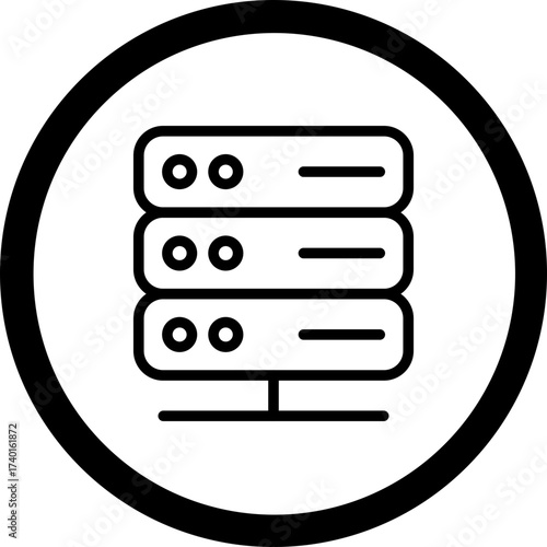 Server Vector Icon Design