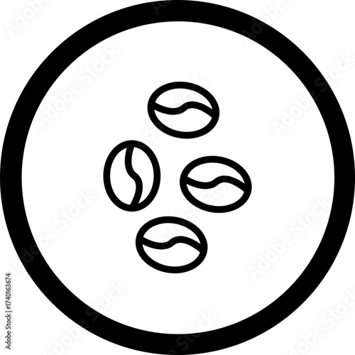 Bean Vector Icon Design