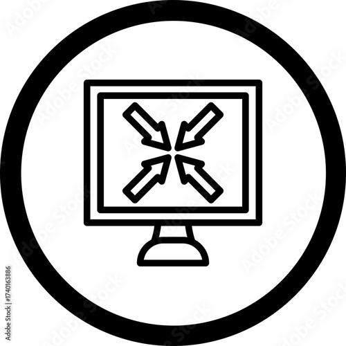 Resize Vector Icon Design