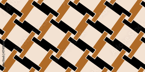Seamless abstract geometric pattern. Vector Illustration.