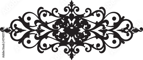 Elegant Flourish Design A Timeless Decorative Accent Embodying mandala design