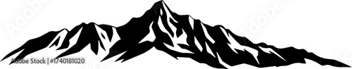 Triangle Mountain Shape Outline