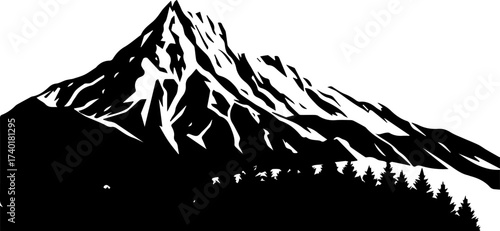 Extreme Mountain Climbing Symbol