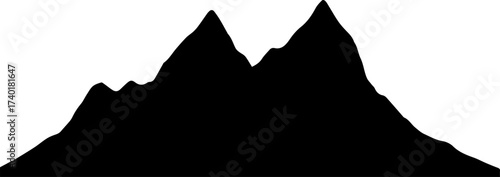 Circular Mountain Peak Icon