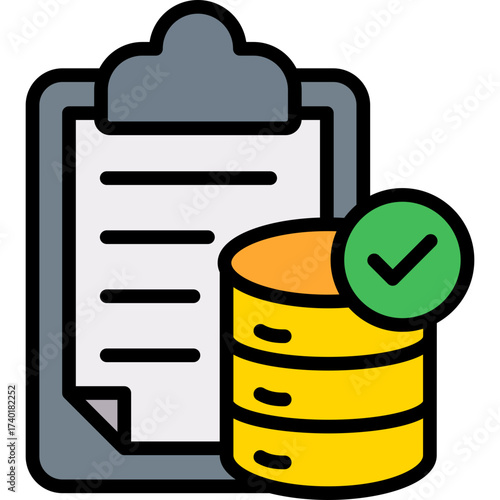 Real Data lineal color icon