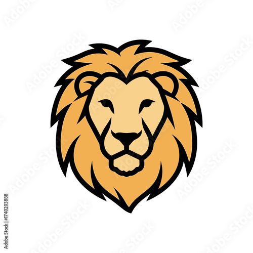 Majestic Lion Head Logo Bold and Powerful Design for Brands