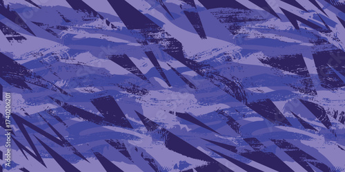Vector seamless camo tiger stripe army fatigue pattern design	
