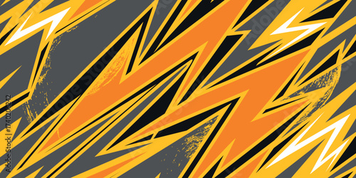 Vector seamless camo tiger stripe army fatigue pattern design	
