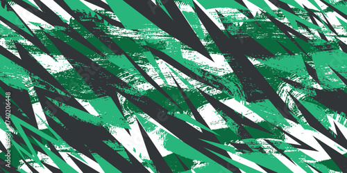 Vector seamless camo tiger stripe army fatigue pattern design	
