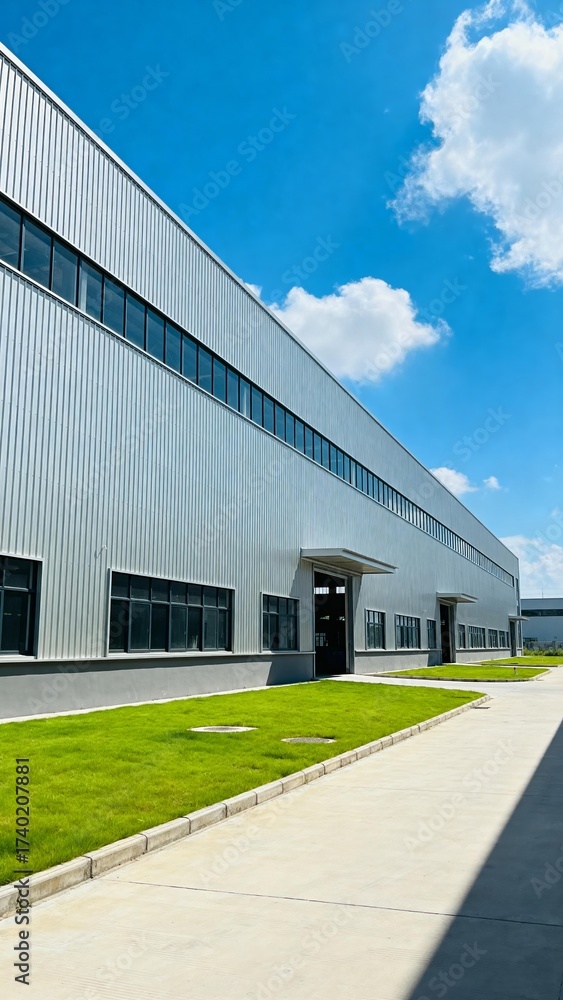 Fototapeta premium Industrial building exterior