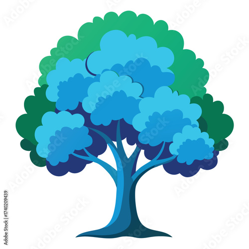 Blue oak with distinctive bluish-green foliage, a drought-adapted, deciduous California native of dry, inland foothills.