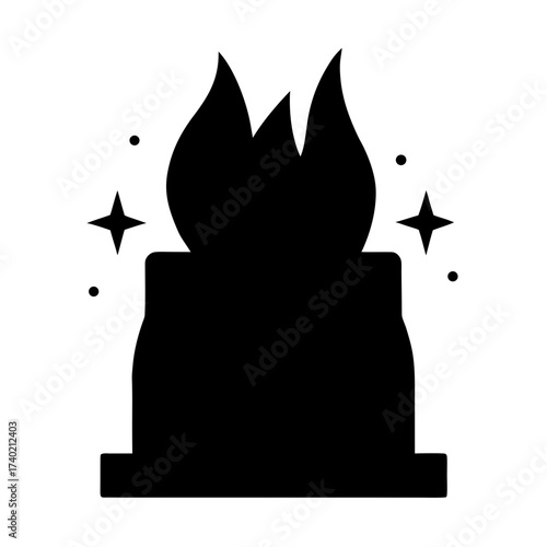 Abstract geometric shapes seamless pattern vector illustration scalable design element silhouette Halloween element