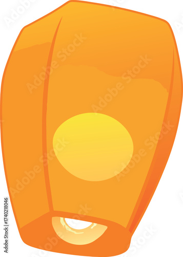  Sky lantern night flight icon