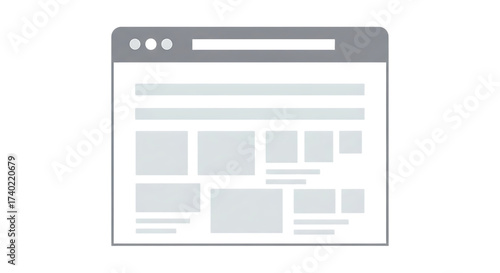 Vector art of website layout template for web design project