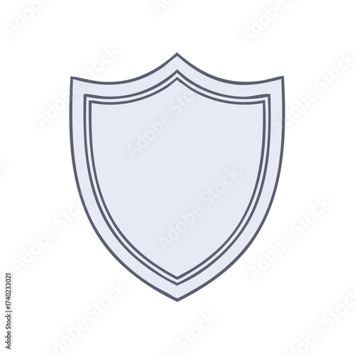 Protective Shield Illustration Badge Heraldry Security Safety Element Graphic Template