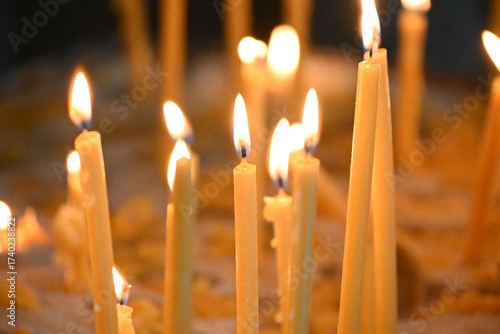 candles in church