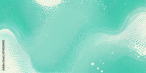Abstract blue background with flowing waves and ethereal bubbles gives a liquid texture like light reflecting underwater in the ocean