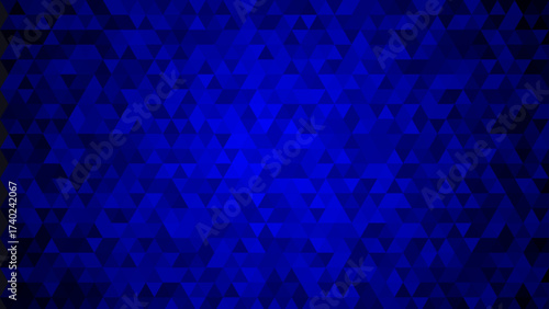 Abstract low poly deep blue mosaic background