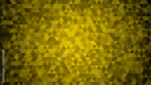 Abstract low poly yellow mosaic background