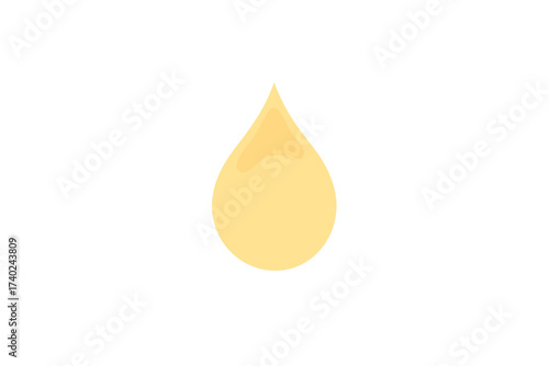 Floating simple illustration droplet radiating softly smooth vector outward expanding glowing luminous