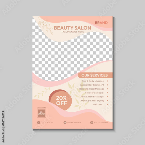 Modern Spa Flyer Template Design